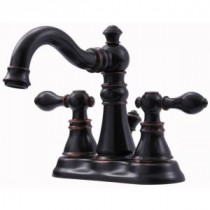 Signature Collection 4 in. Centerset 2-Handle Bathroom Faucet in Oil Rubbed Bronze