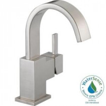 Vero Single Hole Single-Handle Bathroom Faucet in Stainless