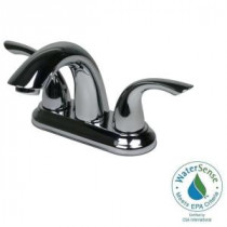 Metropolitan Collection 4 in. Centerset 2-Handle Bathroom Faucet with Pop-Up Drain in Chrome