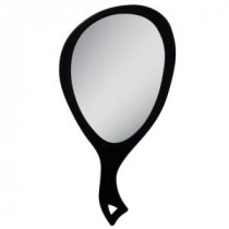19.25 in. L x 10 in. W Non-Lighted Handheld Mirror in Black