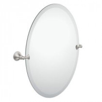 Glenshire 26 in. L x 22 in. W Pivoting Wall Mirror in Spot Resist Brushed Nickel
