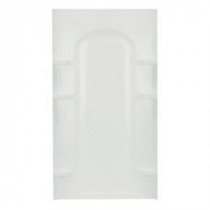 Ensemble 42 in. x 1-3/4 in. x 72-1/2 in. 1-piece Direct-to-Stud Shower Back Wall in White