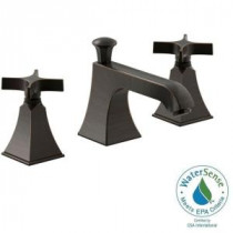 Memoirs 8 in. Widespread 2-Handle Mid Arc Bathroom Faucet in Oil-Rubbed Bronze