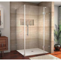 Avalux 42 in. x 30 in. x 72 in. Completely Frameless Shower Enclosure in Stainless Steel