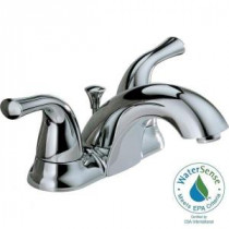 Classic 4 in. Centerset 2-Handle Mid-Arc Bathroom Faucet in Chrome