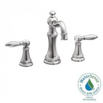 Weymouth 8 in. Widespread 2-Handle High-Arc Bathroom Faucet Trim Kit in Chrome (Valve Sold Separately)