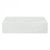 Acclaim 5 ft. Right Drain Soaking Tub in White