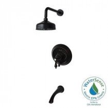 Pressure Balanced Single-Handle 1-Spray Tub and Shower Faucet in Oil Rubbed Bronze