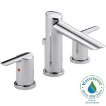 Compel 8 in. Widespread 2-Handle Mid-Arc Bathroom Faucet in Chrome