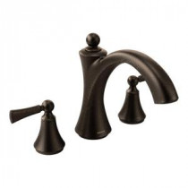 Wynford 2-Handle Deck-Mount Roman Tub Faucet in Oil Rubbed Bronze