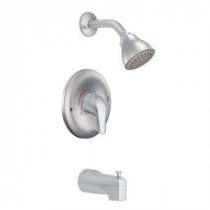 1-Handle Posi-Temp Tub and Shower Faucet Trim Kit in Brushed Chrome (Valve Sold Separately)