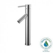 Single Hole Single-Handle High-Arc Vessel Bathroom Faucet in Chrome