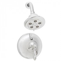 Alexandria 1-Handle Pressure Balance Valve and Trim Shower Combination in Polished Chrome