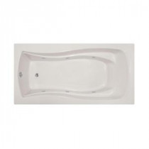 Charlotte 6 ft. Reversible Drain Whirlpool and Air Bath Tub in White