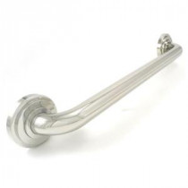 Platinum Designer Series 36 in. x 1.25 in. Grab Bar Bevel in Polished Stainless Steel (39 in. Overall Length)