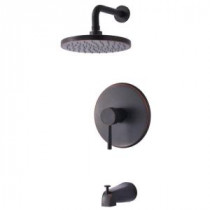 Euro Collection Single-Handle 1-Spray Tub and Shower Faucet in Oil-Rubbed Bronze