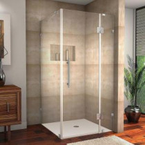 Avalux 35 in. x 36 in. x 72 in. Completely Frameless Shower Enclosure in Stainless Steel