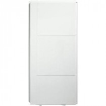 Accord 36 in. x 36 in. x 77 in. 2-Piece Direct-to-Stud Shower End Wall Set in White