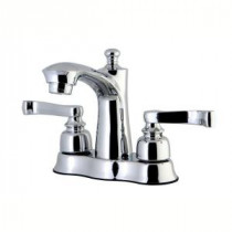 French 4 in. Centerset 2-Handle Bathroom Faucet in Polished Chrome