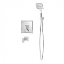 Oxford 1-Handle 1-Spray Tub and Shower Faucet with Hand Shower in Chrome