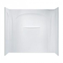 Acclaim 31-1/2 in. x 60 in. x 54 in. 3-piece Direct-to-Stud Tub and Shower Wall Set in White
