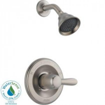 Lahara 1-Handle 1-Spray Shower Faucet Trim Kit in Stainless (Valve Not Included)