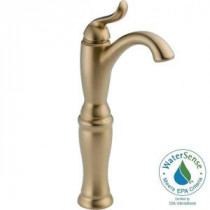 Linden Single Hole Single-Handle Vessel Sink Bathroom Faucet in Champagne Bronze