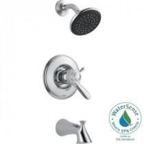 Lahara TempAssure 17T Series 1-Handle Tub and Shower Faucet Trim Kit Only in Chrome (Valve Not Included)