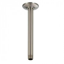 9 in. Ceiling-Mount Shower Arm and Flange in Stainless