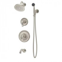 Winslet Single-Handle 1-Spray Tub and Shower Faucet in Satin Nickel