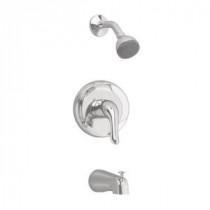 Colony Soft 1-Handle Tub and Shower Faucet Trim Kit in Satin Nickel (Valve Sold Separately)
