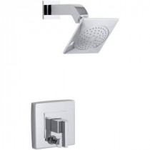 Loure 1-Handle Shower Faucet Trim Kit with Diverter in Polished Chrome (Valve Not Included)