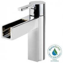 Vega 4 in. Single Hole Single-Handle Waterfall Bathroom Faucet in Polished Chrome