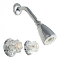 2-Handle 1-Spray Shower Faucet in Chrome
