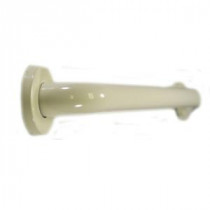 Premium 42 in. x 1.5 in. Polyester Painted Stainless Steel Grab Bar in Almond (Biscuit) (45 in. Overall Length)