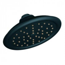 ExactTemp 1-Spray 7 in. Rainshower Showerhead Featuring Immersion in Wrought Iron