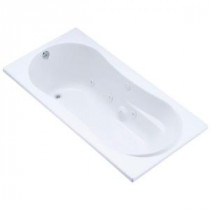 7236 6 ft. Whirlpool Tub with Left-Hand Drain in White