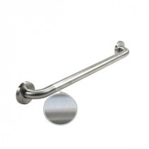Premium Series 30 in. x 1.25 in. Grab Bar in Satin Peened Stainless Steel (33 in. Overall Length)