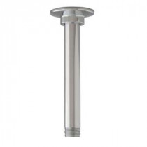 6 in. Ceiling Mount Shower arm in Brushed Nickel