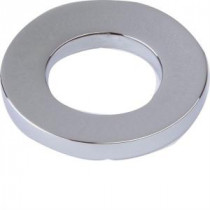 Mounting Ring for Umbrella Drain and Glass Vessel in Polished Chrome