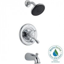 Leland 1-Handle Tub and Shower Faucet Trim Kit in Chrome (Valve Not Included)
