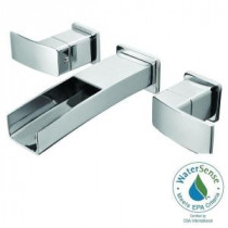 Kenzo 2-Handle Wall Mount Bathroom Faucet in Polished Chrome