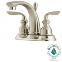 Avalon 4 in. Centerset 2-Handle High-Arc Bathroom Faucet in Brushed Nickel