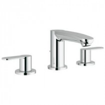 Eurostyle Cosmopolitan 8 in. Widespread 2-Handle Low Arc Bathroom Faucet in StarLight Chrome