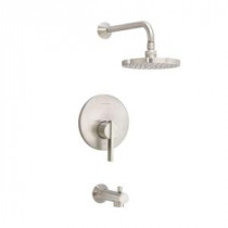 Berwick 1-Handle Tub and Shower Faucet Trim Kit in Satin Nickel (Valve Sold Separately)
