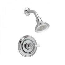 Hampton Single Porcelain Lever Handle Shower Only Faucet Trim Kit in Chrome (Valve Sold Separately)