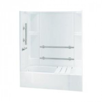 Accord 30 in. x 60 in. x 72 in. Bath and Shower Kit in White
