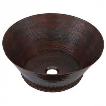 Best Above Counter Handmade Pure Solid Copper Vessel Sink in Aged Copper