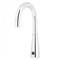Selectronic AC Powered 0.5 GPM Single Hole Touchless Bathroom Faucet with 6 in. Gooseneck Spout in Polished Chrome
