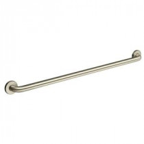 Contemporary 36 in. Concealed Screw Grab Bar in Vibrant Brushed Nickel